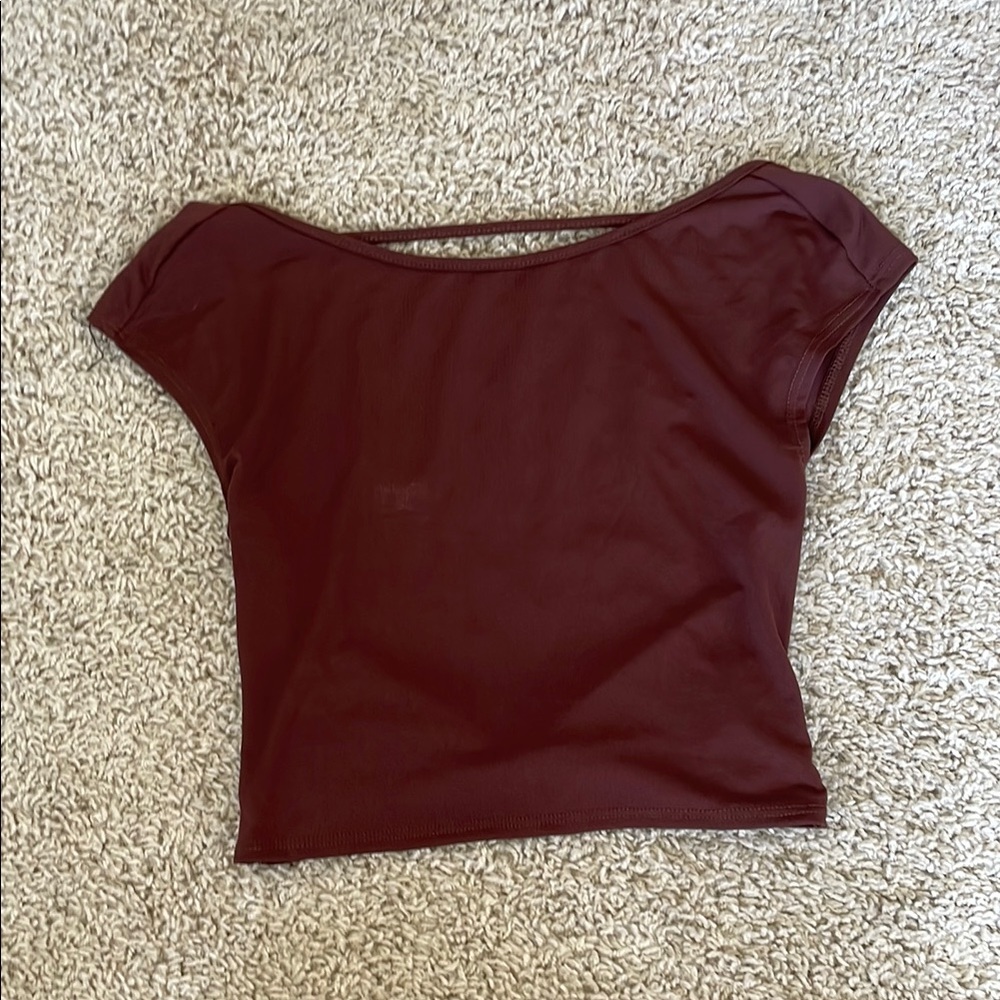 Elegant Burgundy Women's Top